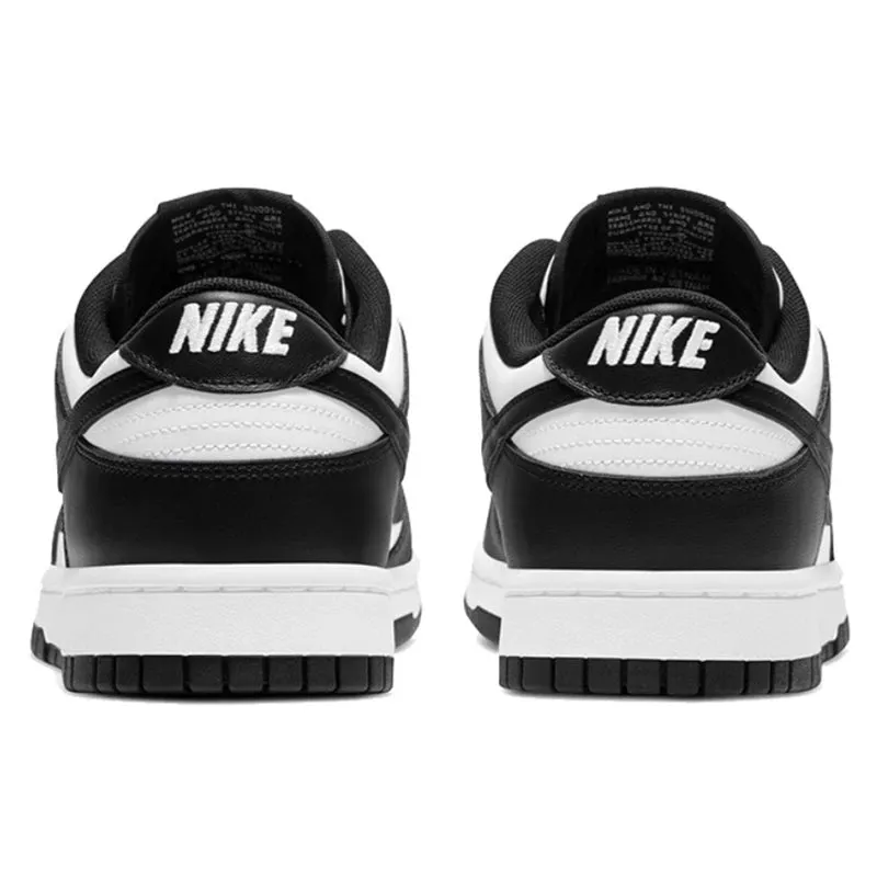 Nike Dunk Black White Panda Skateboarding Shoes - Classics for Men, Genuine Leather, Non-Slip, Comfortable SB Running Sneakers