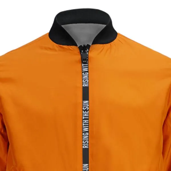 ORANGE LONG SLEEVE REVERSIBLE BOYS JACKET