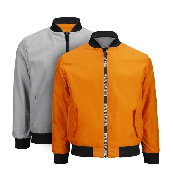 ORANGE LONG SLEEVE REVERSIBLE BOYS JACKET