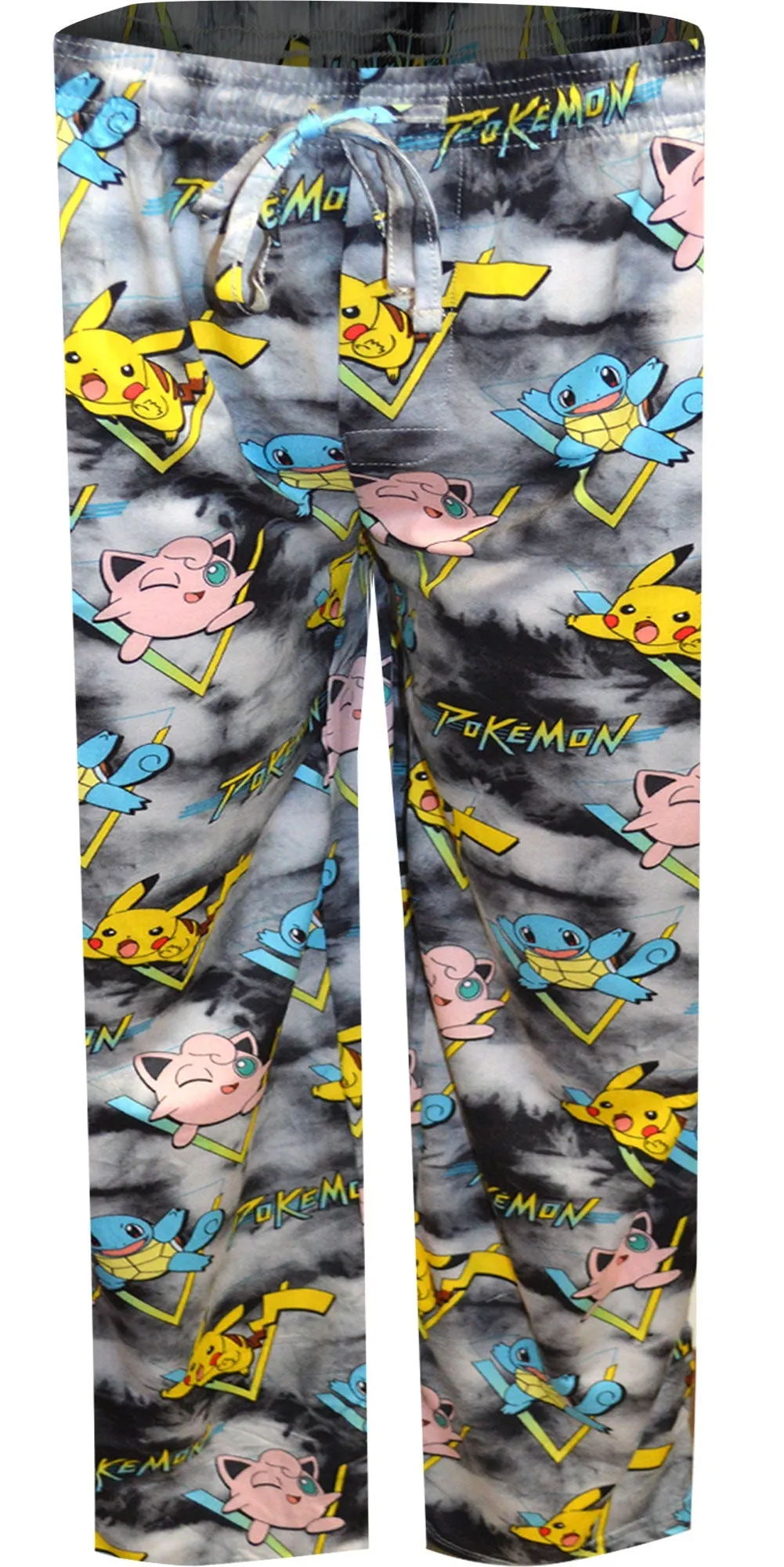 Pokemon Pikachu Squirtle and Jigglypuff Tie Dye Loungepants