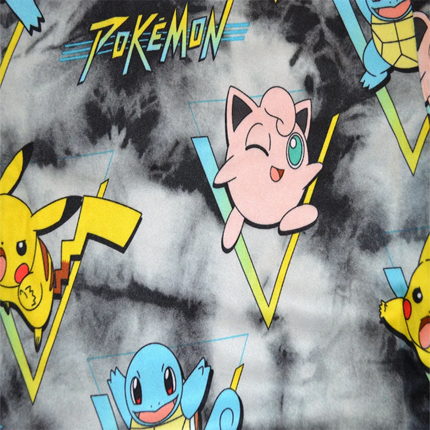 Pokemon Pikachu Squirtle and Jigglypuff Tie Dye Loungepants