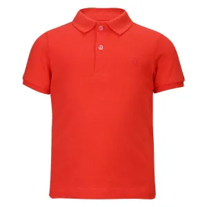 RED SHORT SLEEVE POLO FOR BABY BOYS