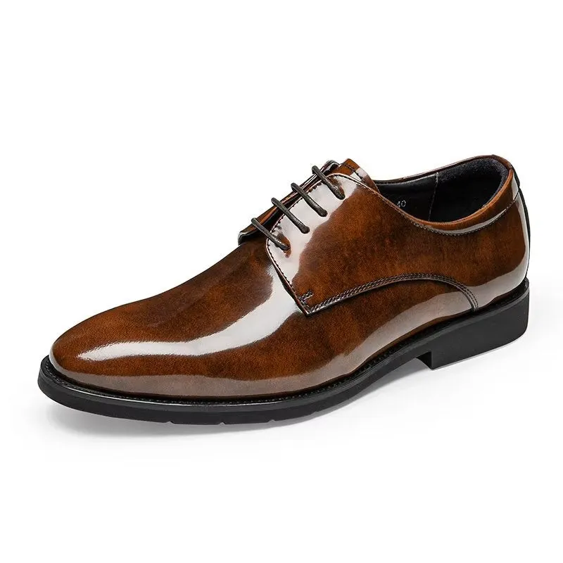 Refined Leather Derby Shoes