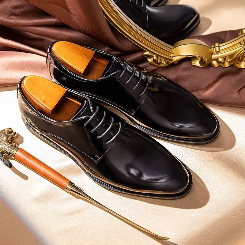 Refined Leather Derby Shoes