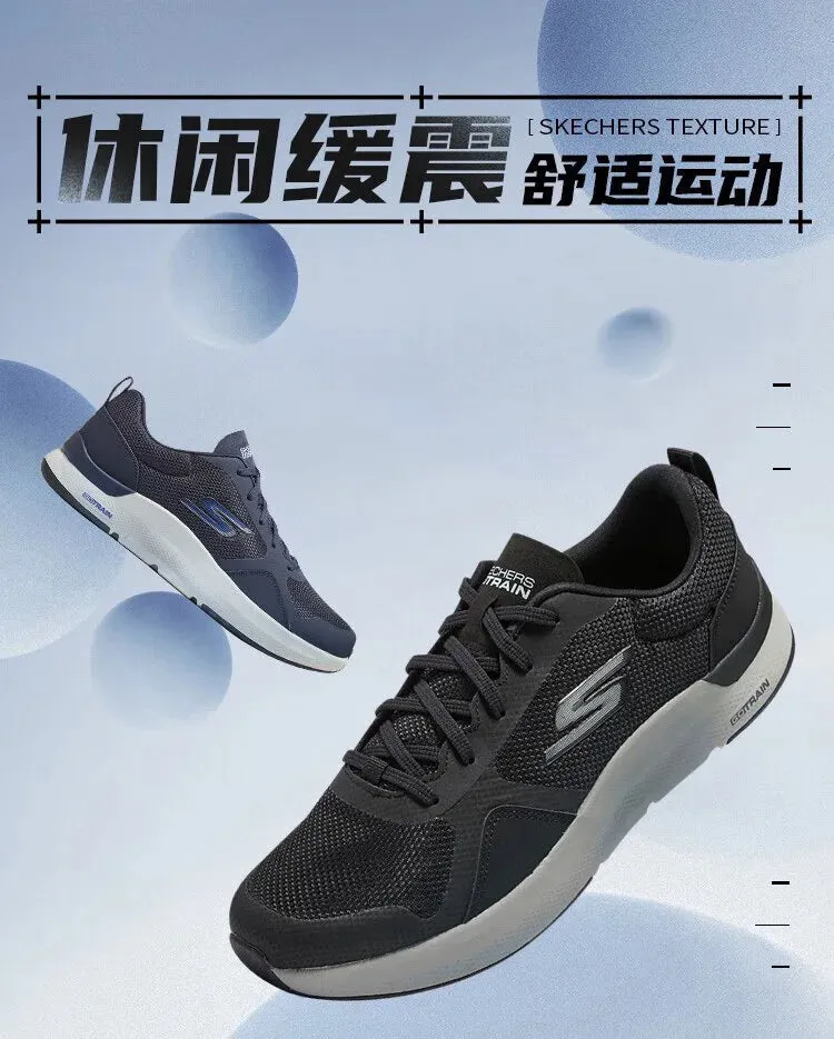 Skechers GO TRAIN MOVE Running Shoes for Men, Comfortable Shock Absorption, Anti-Slip, Wear-Resistant Sneakers