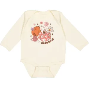 Sweet Wink Infant Thankful Pumpkin Thanksgiving L/S Bodysuit