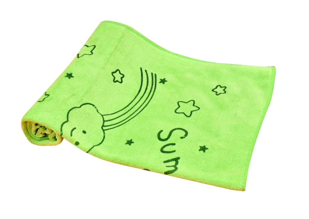 THE LITTLE LOOKERS Soft Towel/Bath Towel /100% Cotton Washcloth for New Born Baby/Infants/Toddlers Available in Cute Colours(Pack of 1)