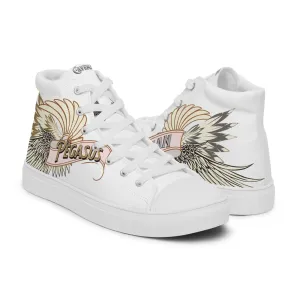 The Pegasus high top canvas shoes