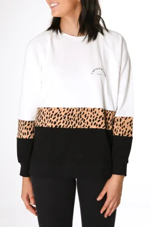 Tilly Sweater Toffee Leopard