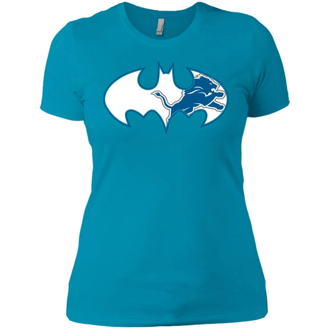 We Are The Detroit Lions Batman Nfl Mashup Women Cotton T-Shirt