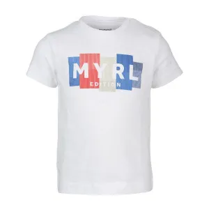 WHITE "MYRL" BABY BOYS T-SHIRT