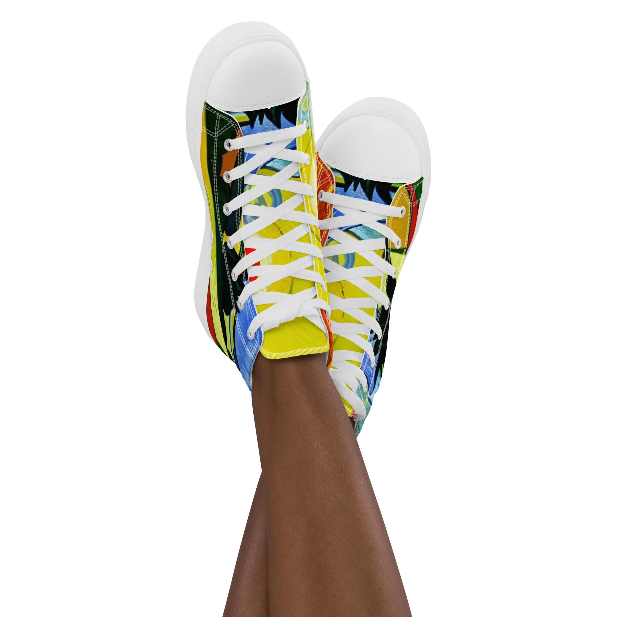 Women’s high top canvas shoes / Van Gogh / Trending fashion Shoes